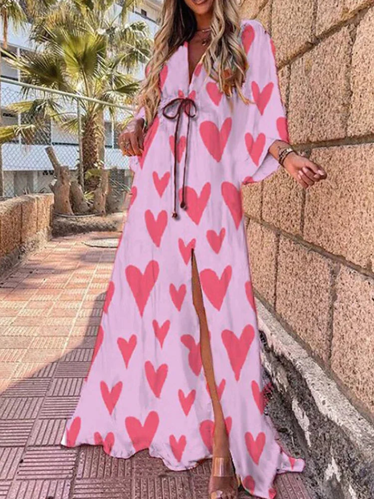 Daria – Vestito boho caftano