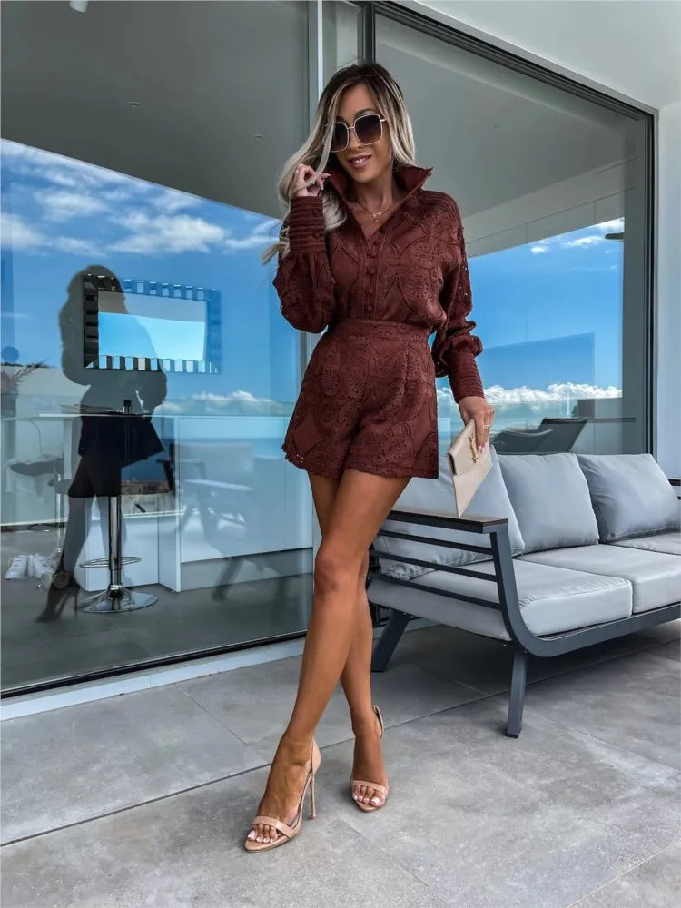 Amelina - Set elegante in pizzo