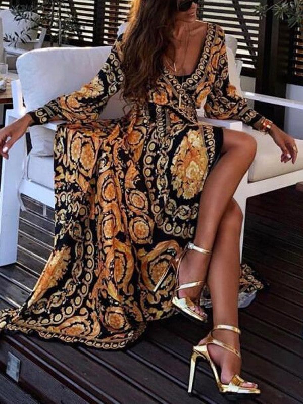Fabiola – Vestito boho stampato