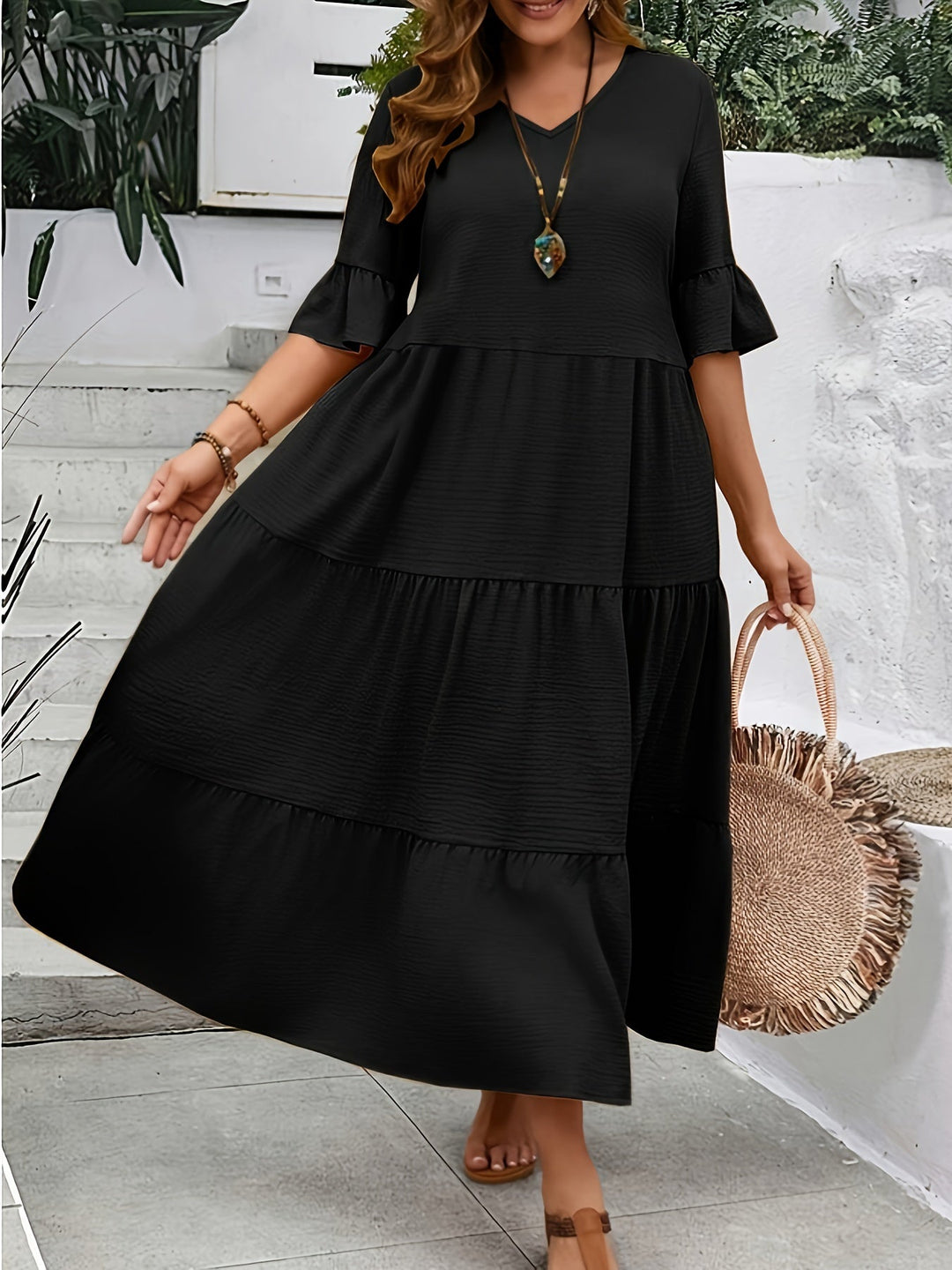 Avelina – Vestito boho fluido elegante