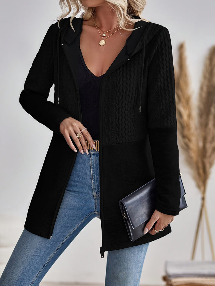 Vespara – Felpa da Donna con Zip e Cappuccio Elegante