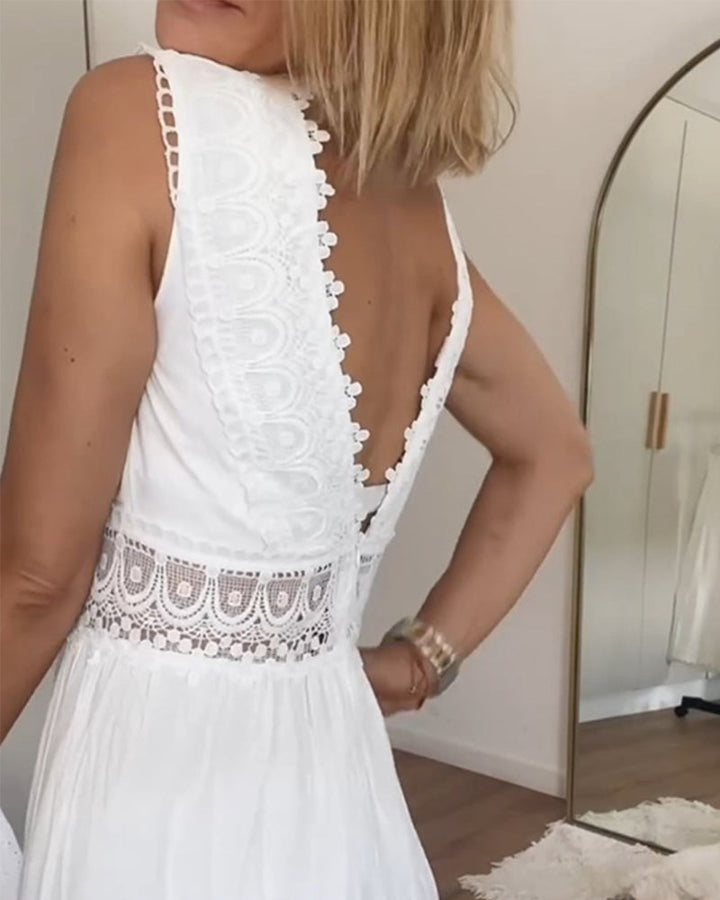 Circe – Vestito boho con scollo a V