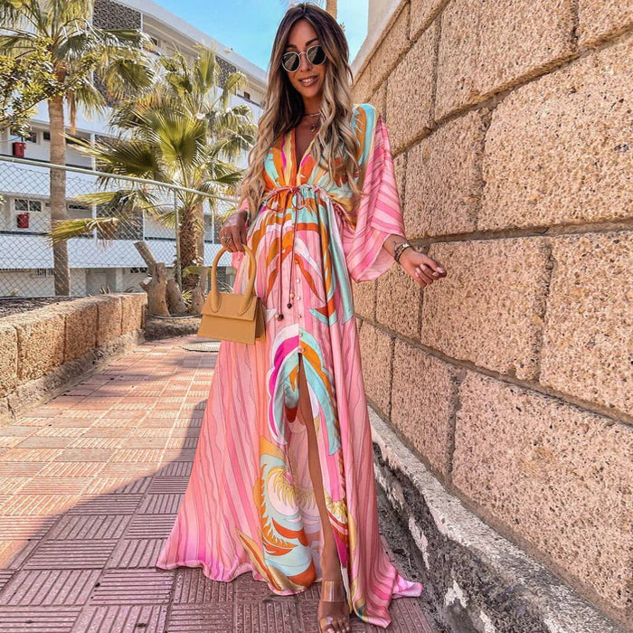 Daria – Vestito boho caftano