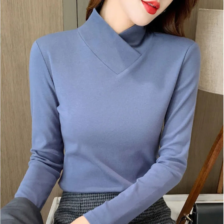 Liora | Maglietta elegante con collo alto