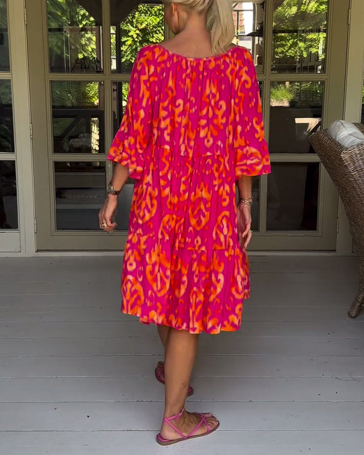 Rita – Vestito boho stampato