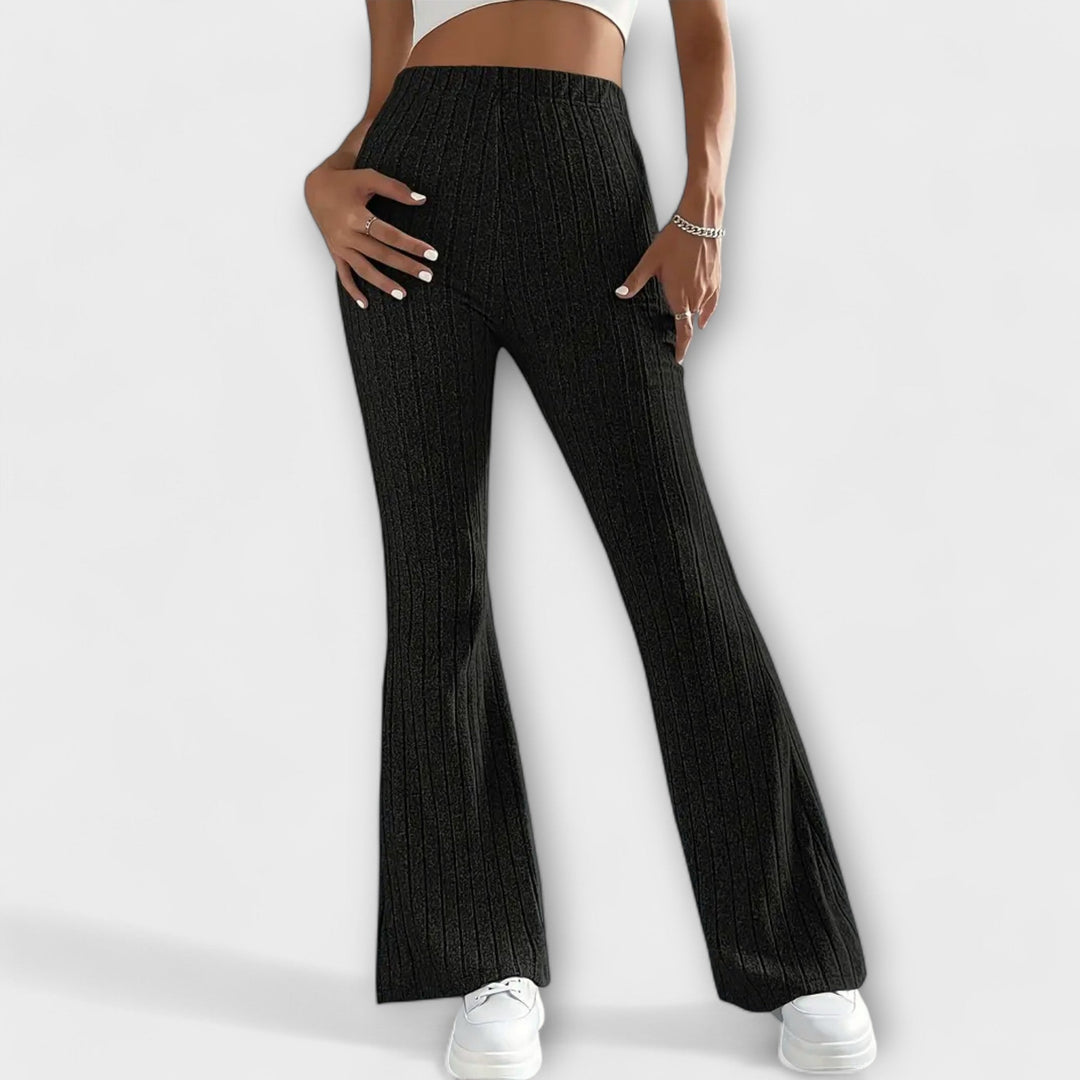 Luretta – Pantaloni a campana con struttura fine