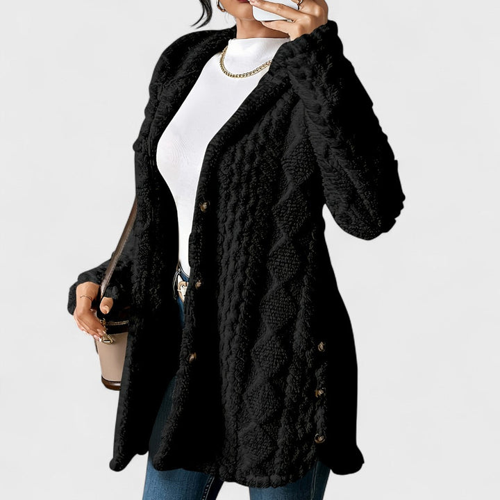 Katerina - Cardigan Cappotto con Cappuccio Caldo