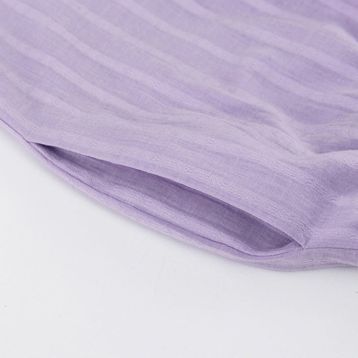Yselia - Completo di due pezzi fluido con camicia e pantaloni corti