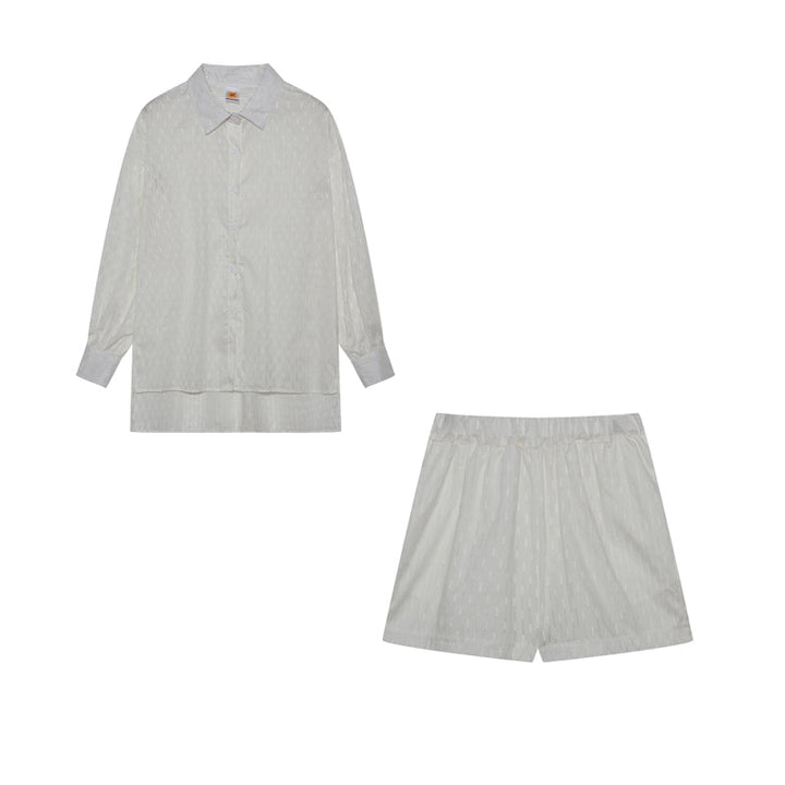 Elizabeth - Completo di due pezzi fluido con camicia e pantaloni corti