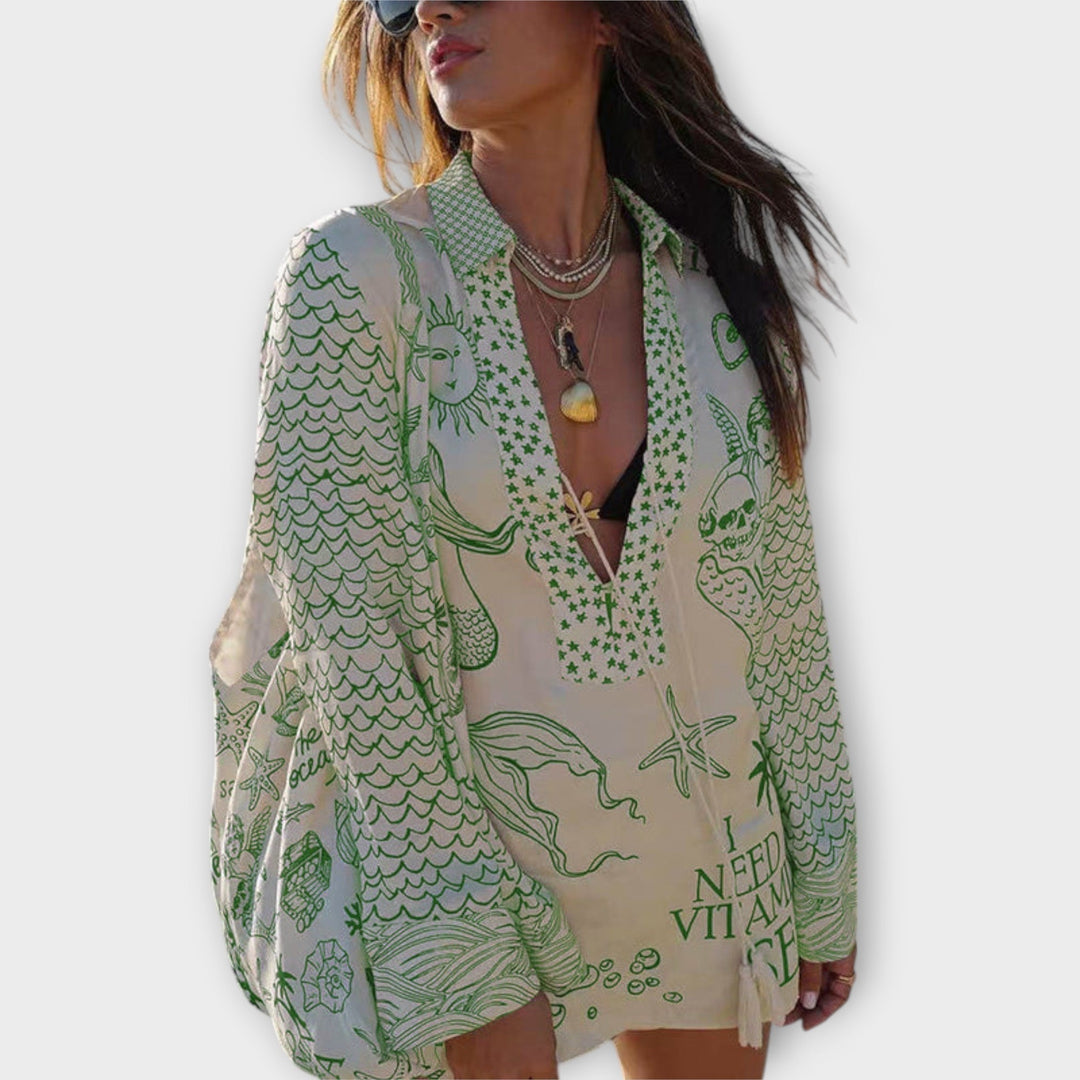 Sandra – Vestito boho mare