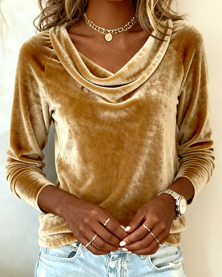 Marina | Maglione in Velluto con Scollo Morbido