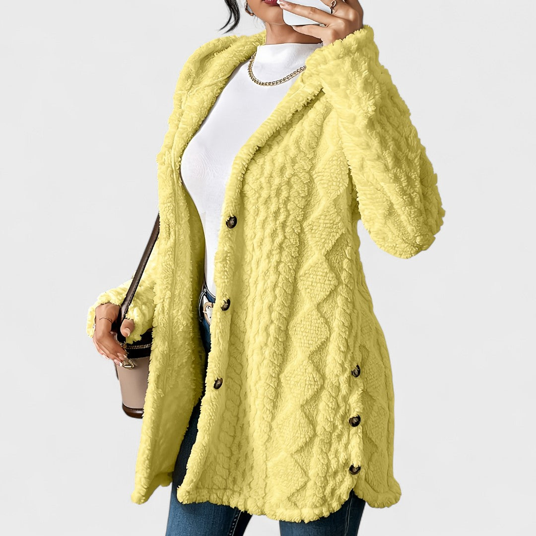 Katerina - Cardigan Cappotto con Cappuccio Caldo