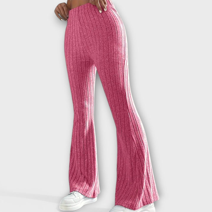 Luretta – Pantaloni a campana con struttura fine