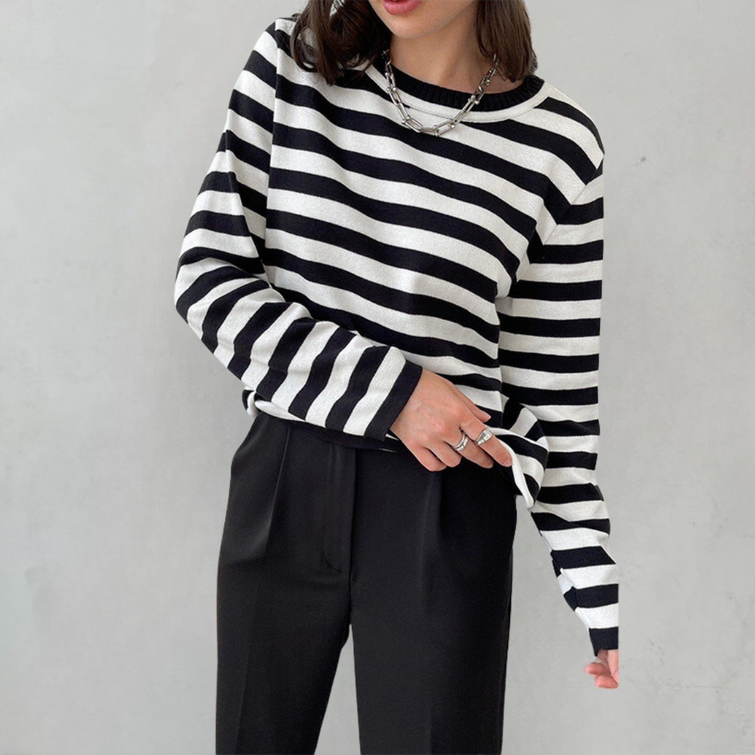 Nicole | Maglione a righe chic