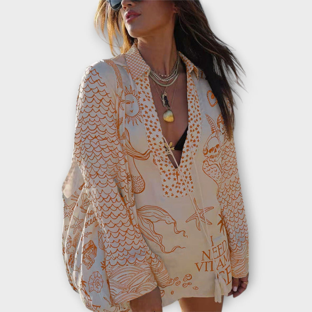 Sandra – Vestito boho mare