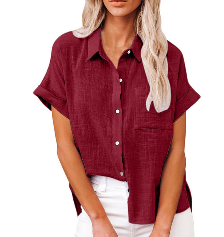 Miraqua - Blusa con bottoni