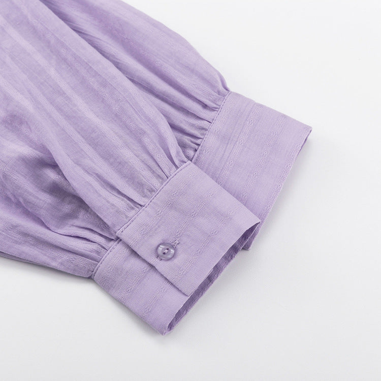Yselia - Completo di due pezzi fluido con camicia e pantaloni corti