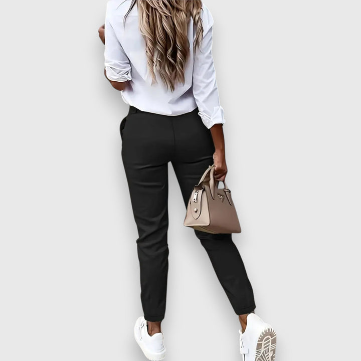 Lina – Pantaloni jogger slim fit dallo stile business
