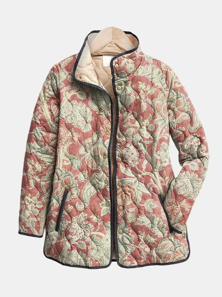 Naya | Giacca Trapuntata Vintage Floreale Casual