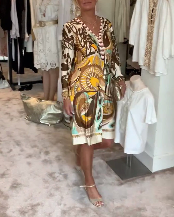 Marta – Abito boho stampato solare