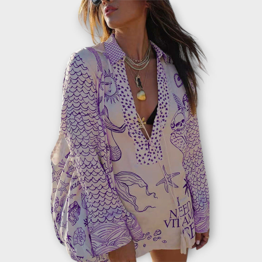 Sandra – Vestito boho mare