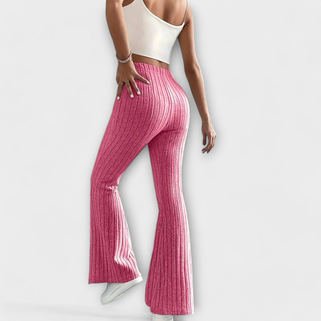 Luretta – Pantaloni a campana con struttura fine