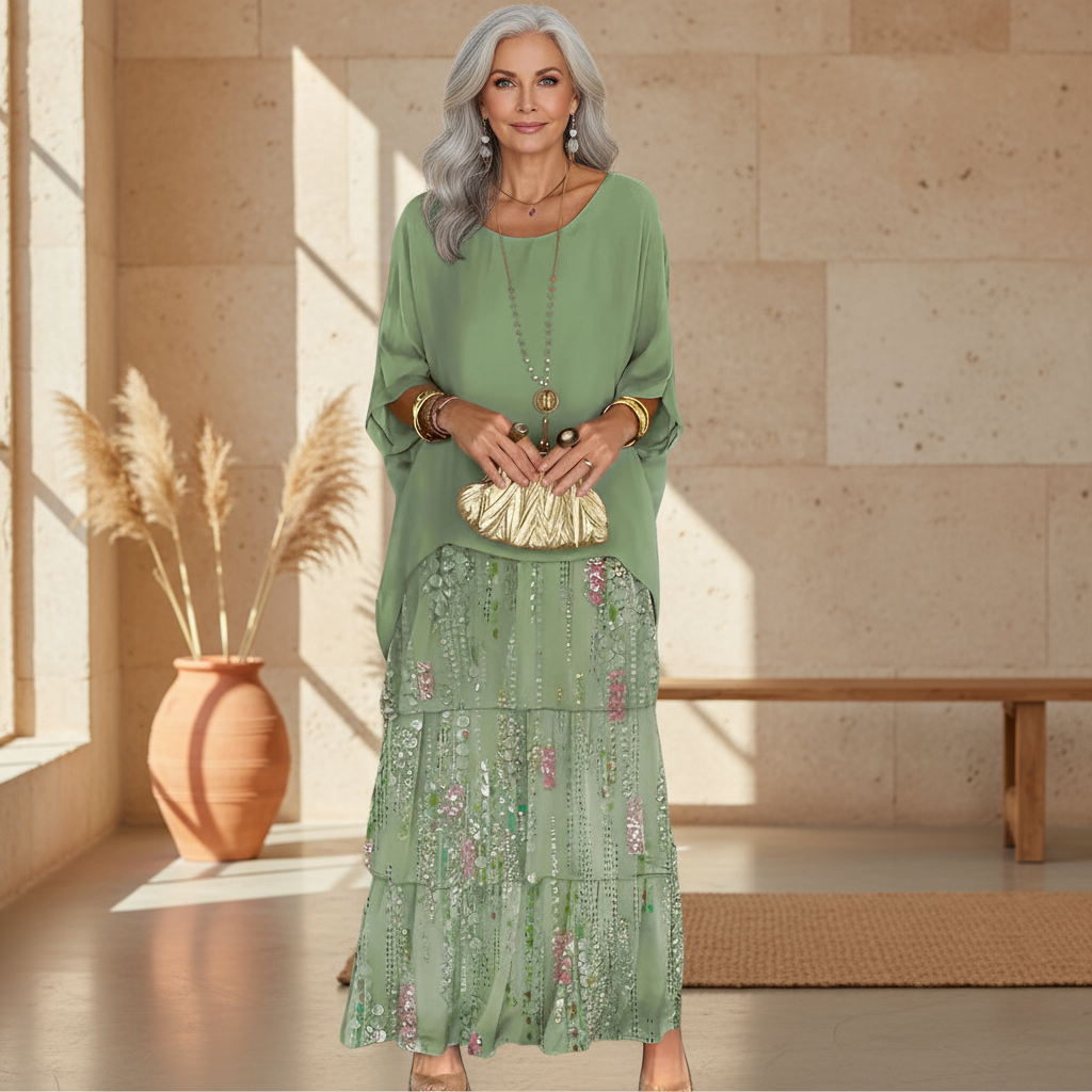 Alessia – Vestito boho a strati