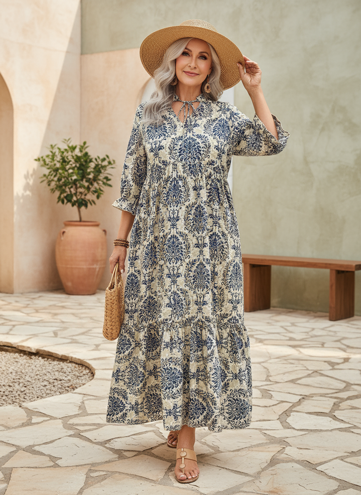 Marta – Vestito boho mosaico