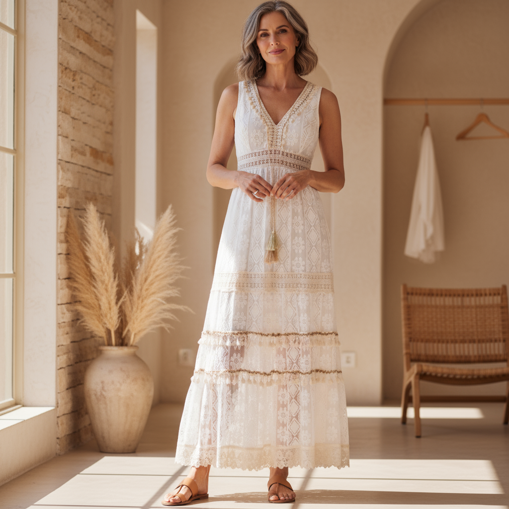 Alison – Vestito boho midi