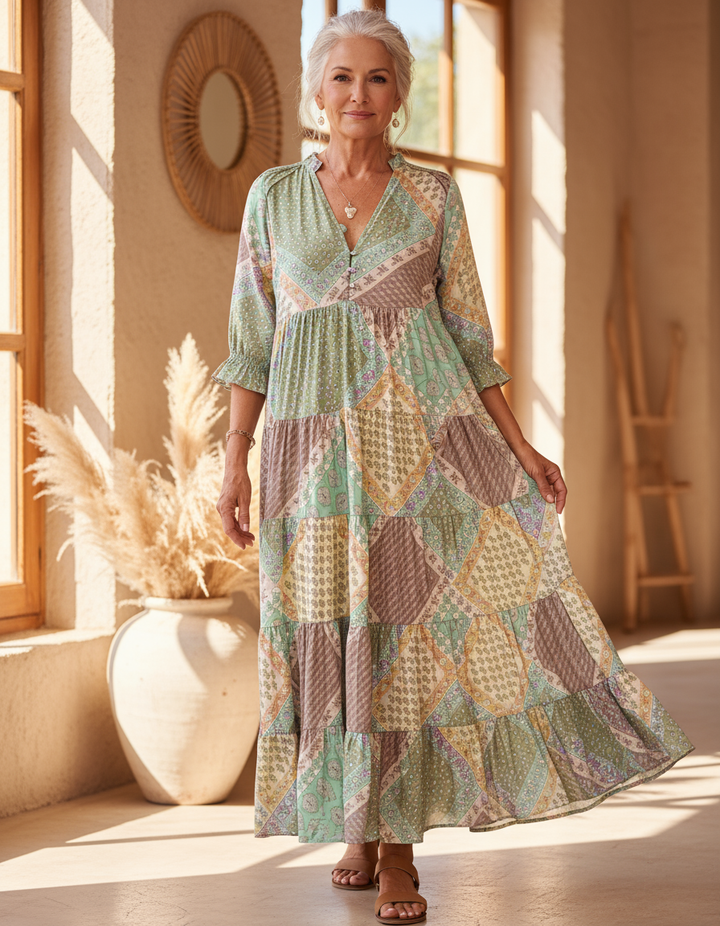 Floriana – Vestito boho stampato