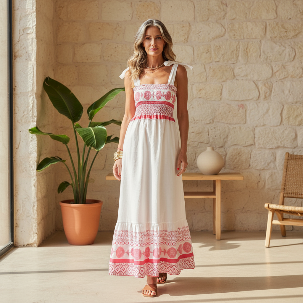 Arianna – Vestito boho maxi