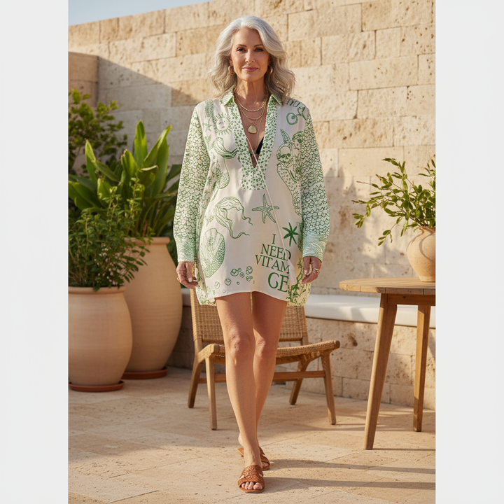 Sandra – Vestito boho mare