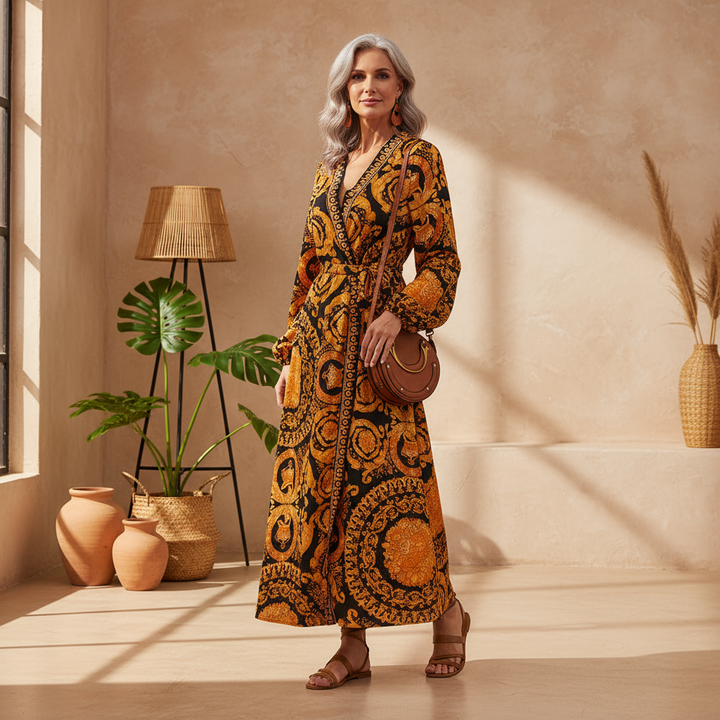 Fabiola – Vestito boho stampato