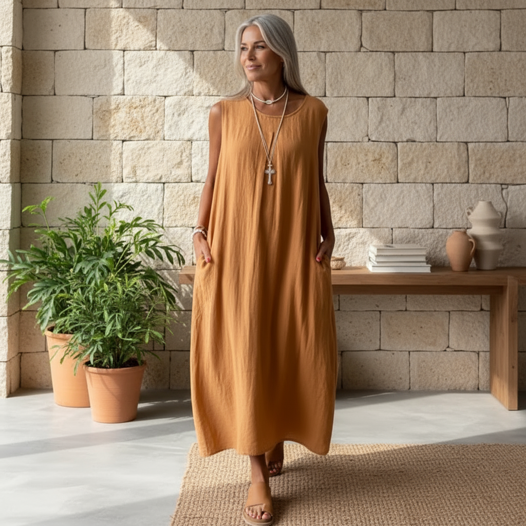Amelia – Vestito boho senza maniche