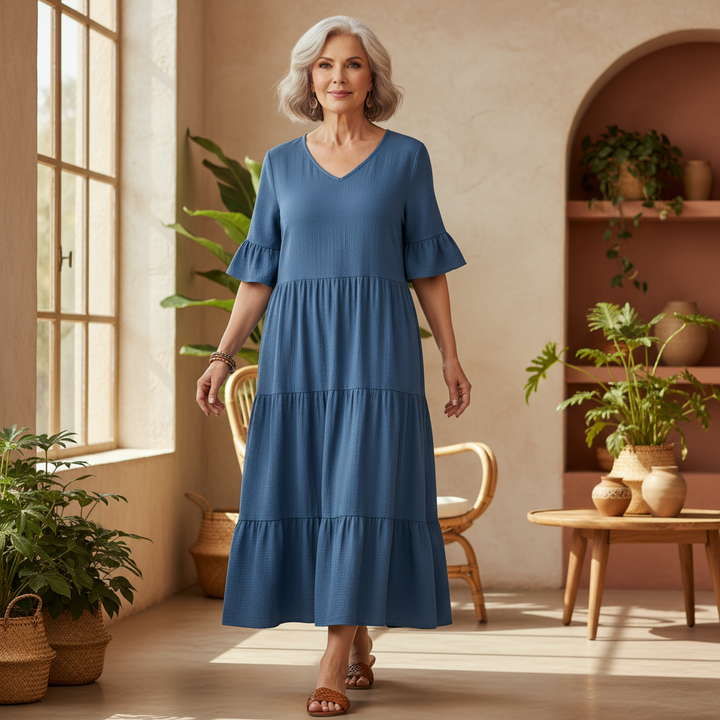 Avelina – Vestito boho fluido elegante