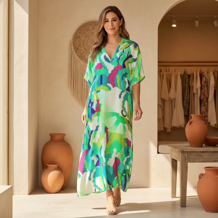 Marina – Vestito boho astratto