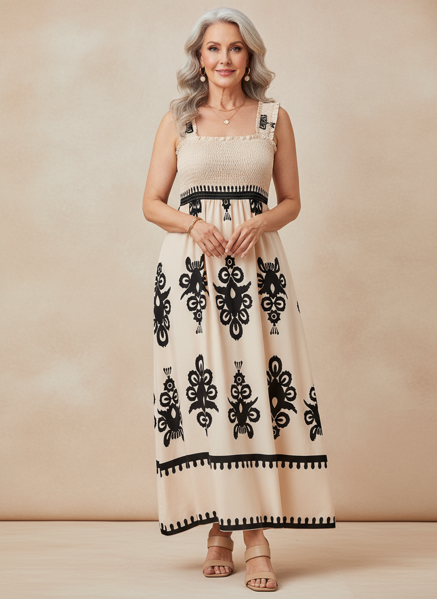 Ilaria – Vestito boho maxi