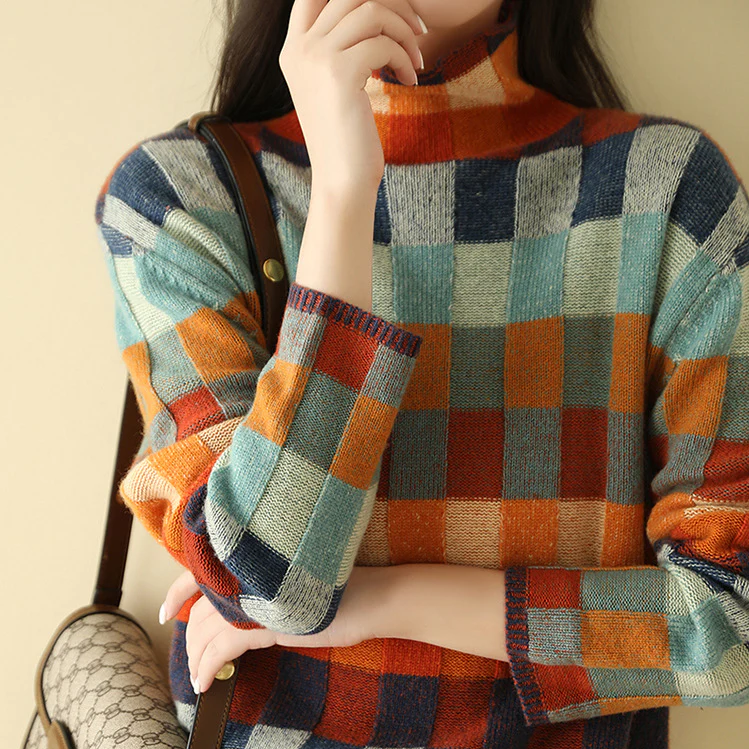 Élise | Maglione a collo alto in morbida cashmere