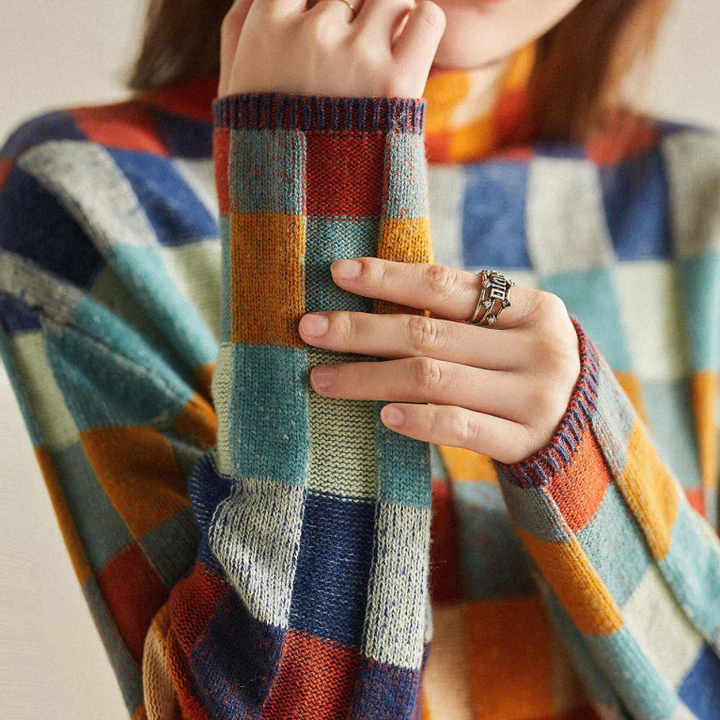 Élise | Maglione a collo alto in morbida cashmere