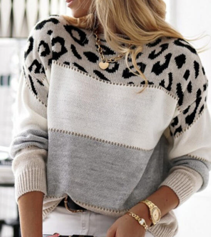Lela | Maglione leopardato audace