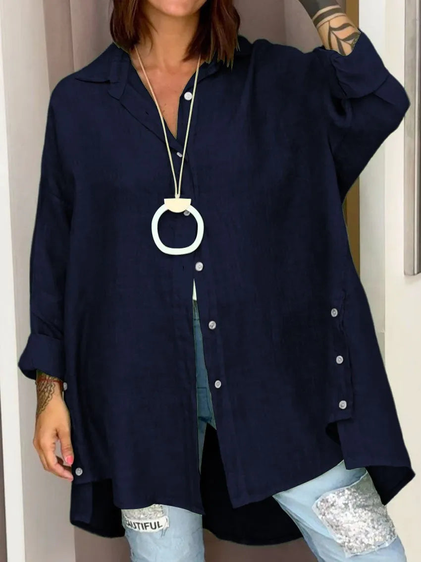 Zephina - Camicia ampia con bottoni