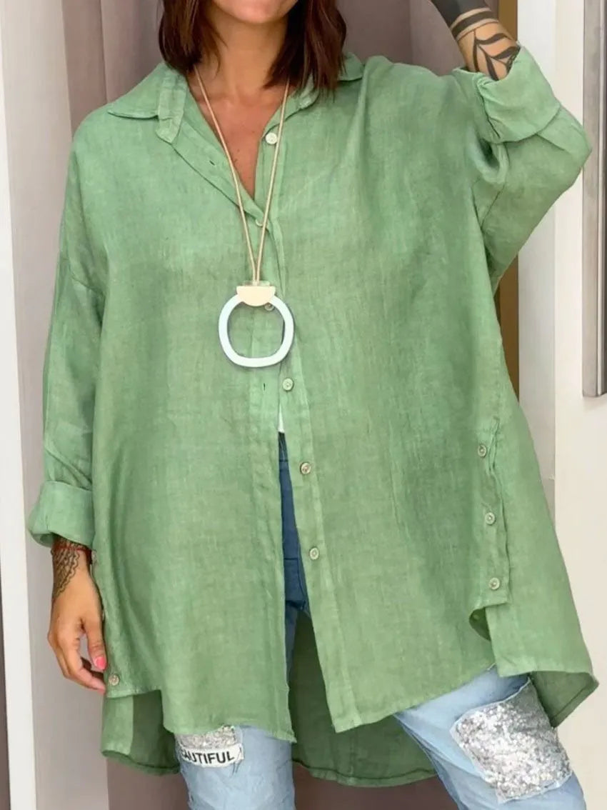 Zephina - Camicia ampia con bottoni