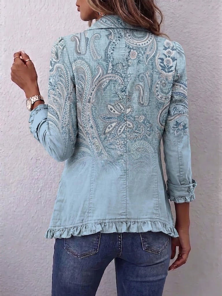Rimedi | Giacca Vintage in Cashmere con Volant