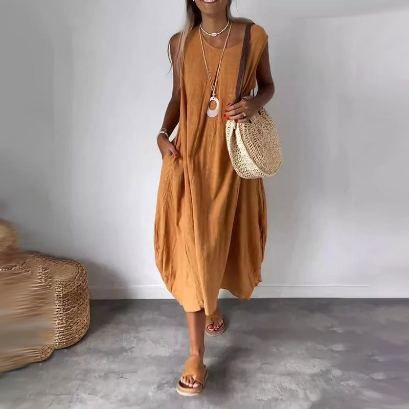 Amelia – Vestito boho senza maniche