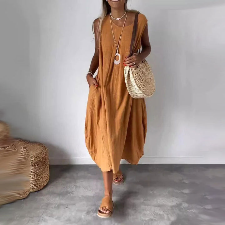 Amelia – Vestito boho senza maniche