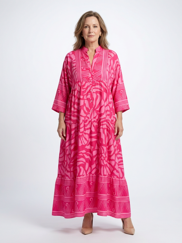 Marianne | Vestito midi con bottoni davanti