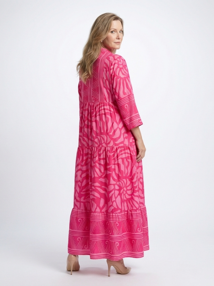 Marianne | Vestito midi con bottoni davanti