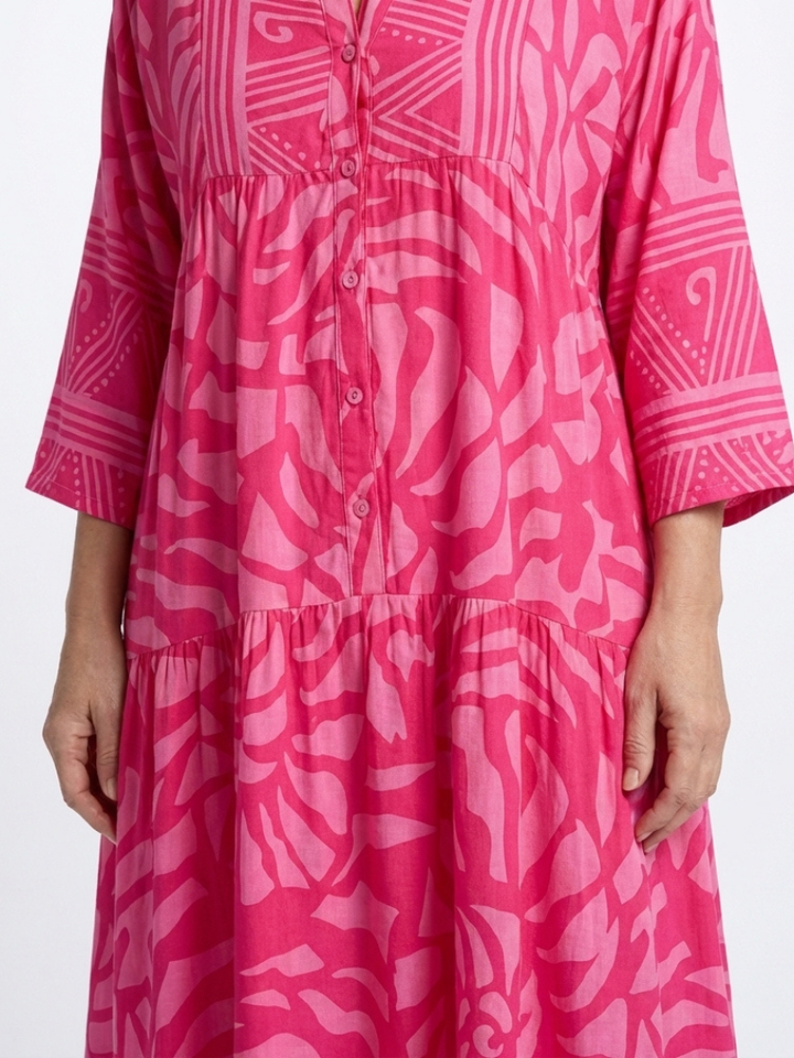 Marianne | Vestito midi con bottoni davanti