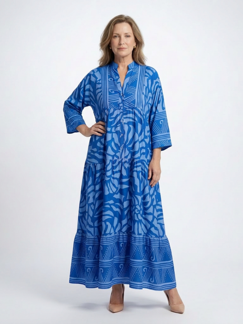Marianne | Vestito midi con bottoni davanti
