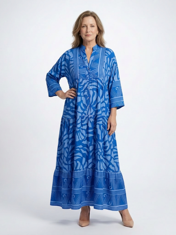 Marianne | Vestito midi con bottoni davanti